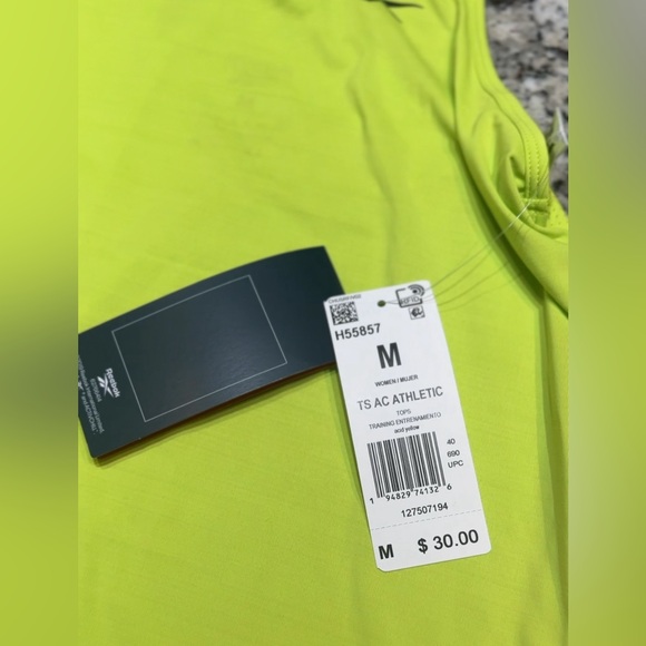 Reebok Neon Green Racerback Athletic Tank Top Women’s Size M NWT Activewear - Picture 4 of 6